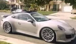 A 17-year-old boy who works part-time at Pizza Hut drives up to park in front of the house in a beautiful Porsche