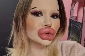 24-year-old Bulgarian woman wants to have the biggest lips in the world